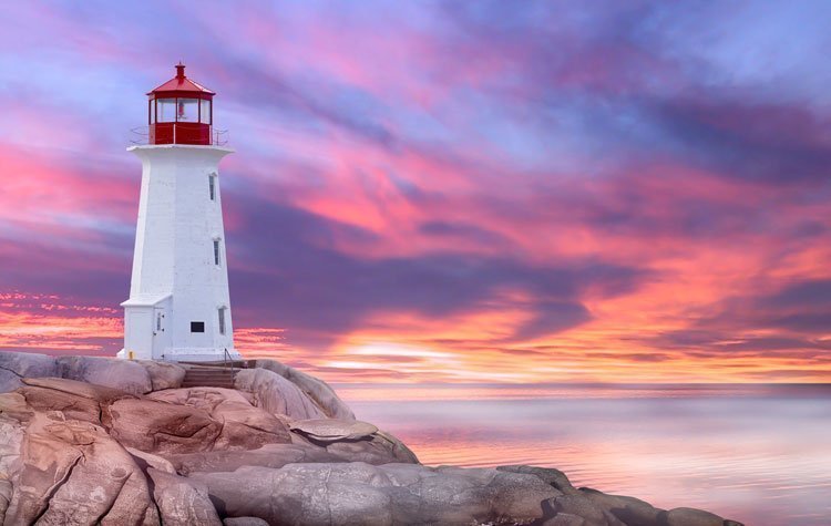 Peggy's Cove Sunset Nova Scotia | Rondreis Canada