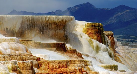 Yellowstone NP Mammoth Hot Springs Wyoming | Rondreis USA
