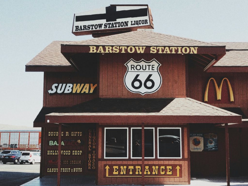 Rondreis Amerika, Barstow, station