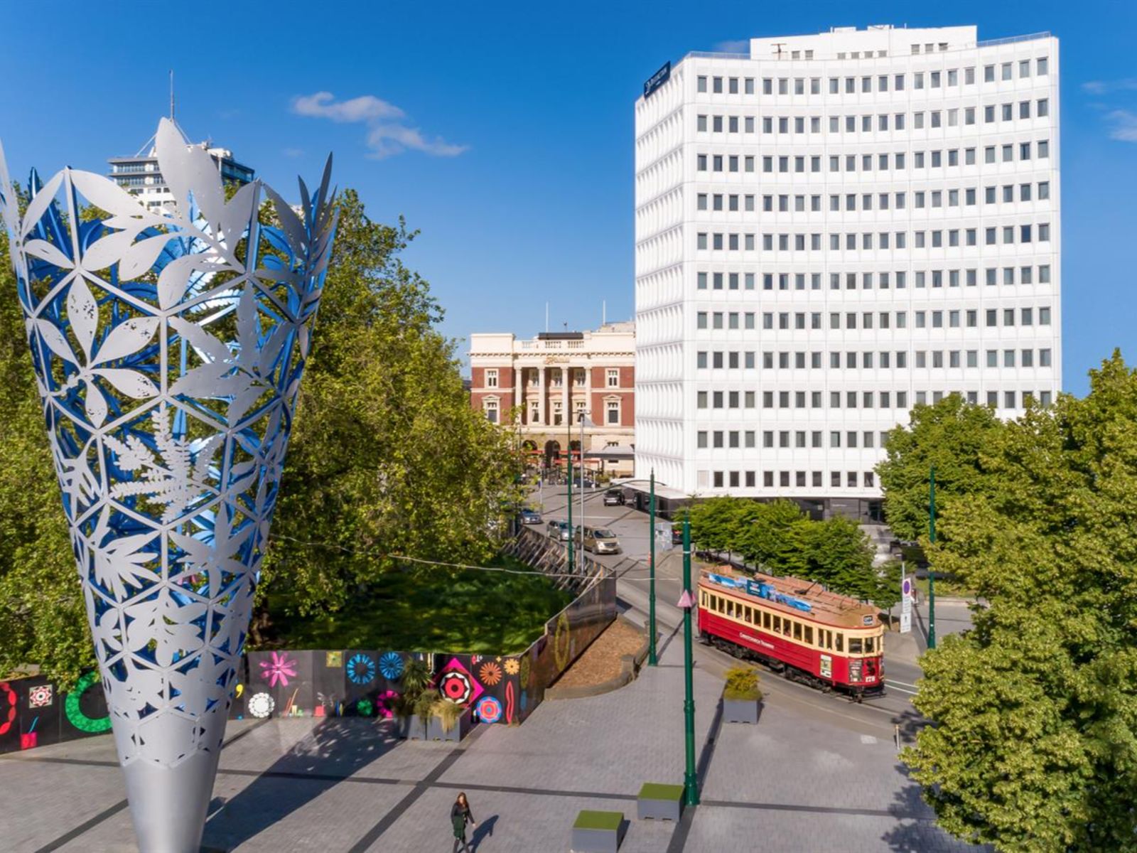 Rondreis Nieuw-Zeeland, Christchurch, Distinction Christchurch Hotel, Buitenaanzicht