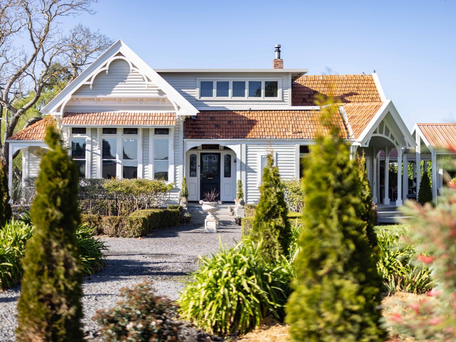 Rondreis Nieuw Zeeland, Napier, Hawthorne House, Accomodatie Vooraanzicht
