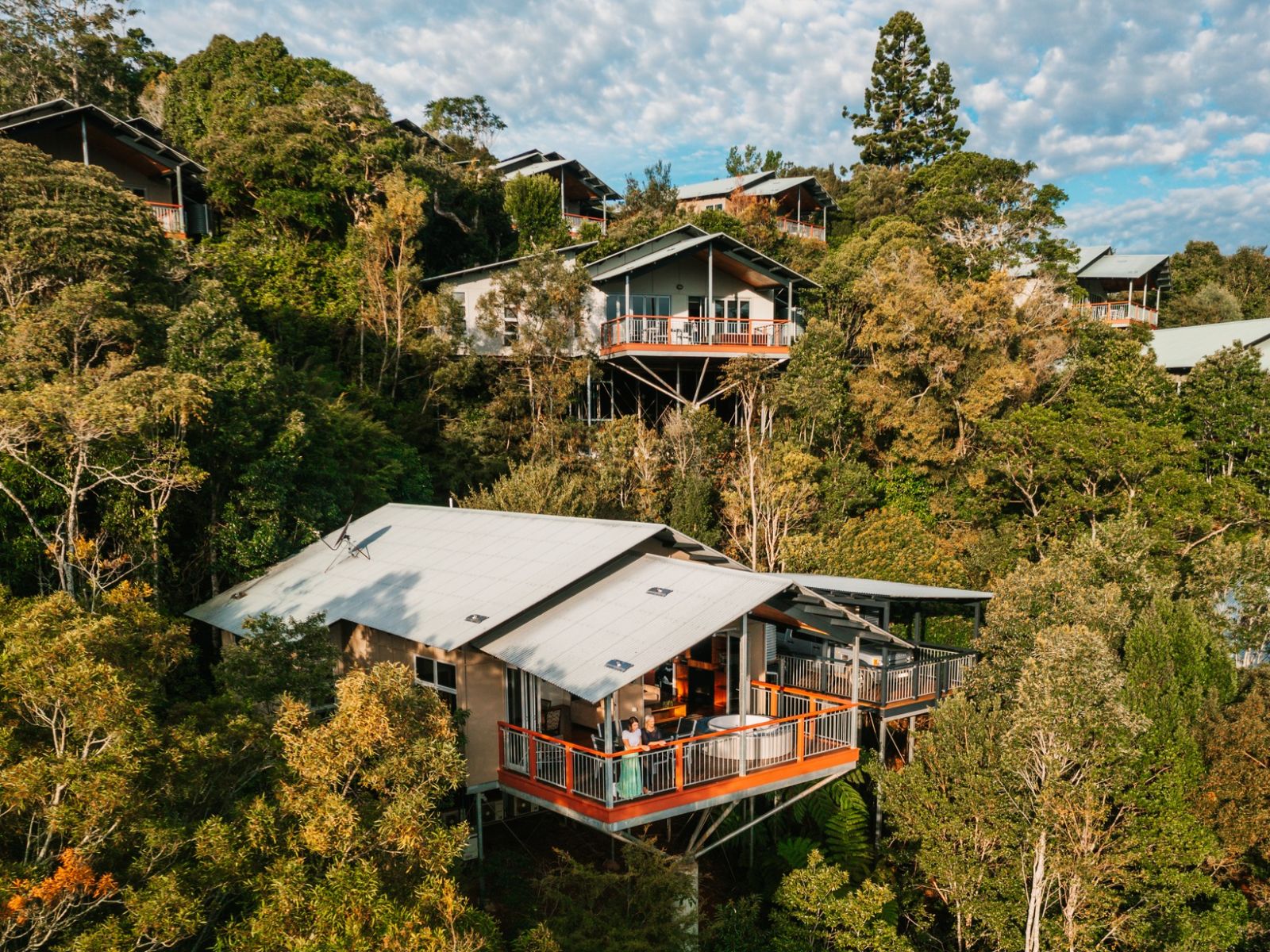 Rondreis Australië, Lamington, O’Reilly’s Rainforest Retreat, buitenaanzicht