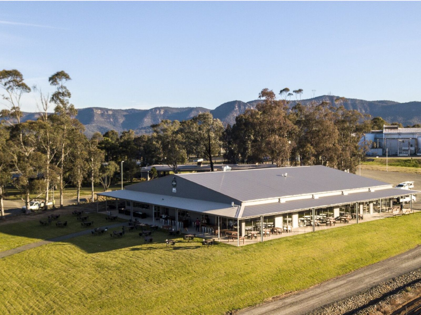Rondreis Australië, Pokolbin, Hunter Valley Resort, aerial view accommodatie