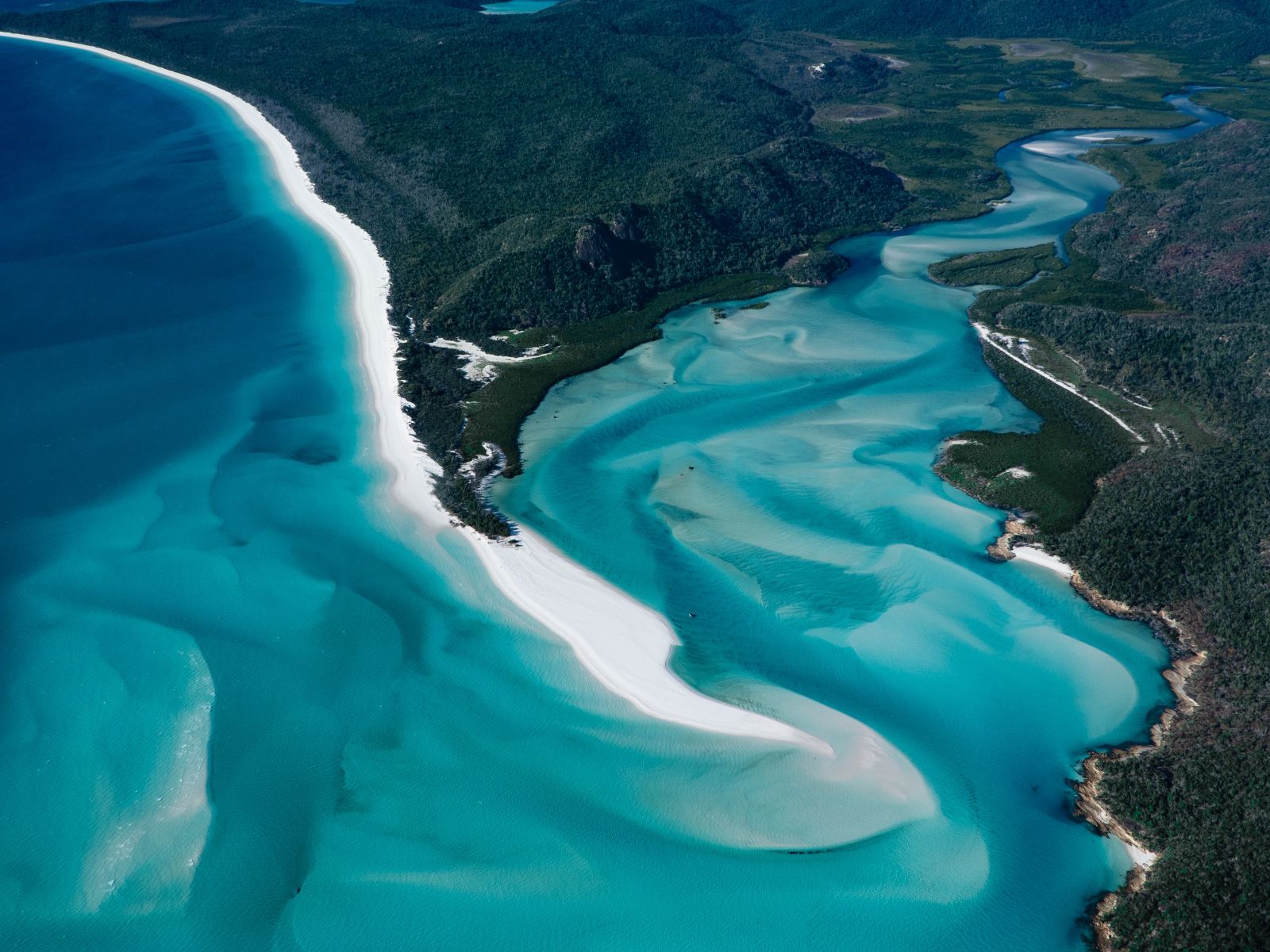 Rondreis Australië, Whitsunday Island, bovenaanzicht