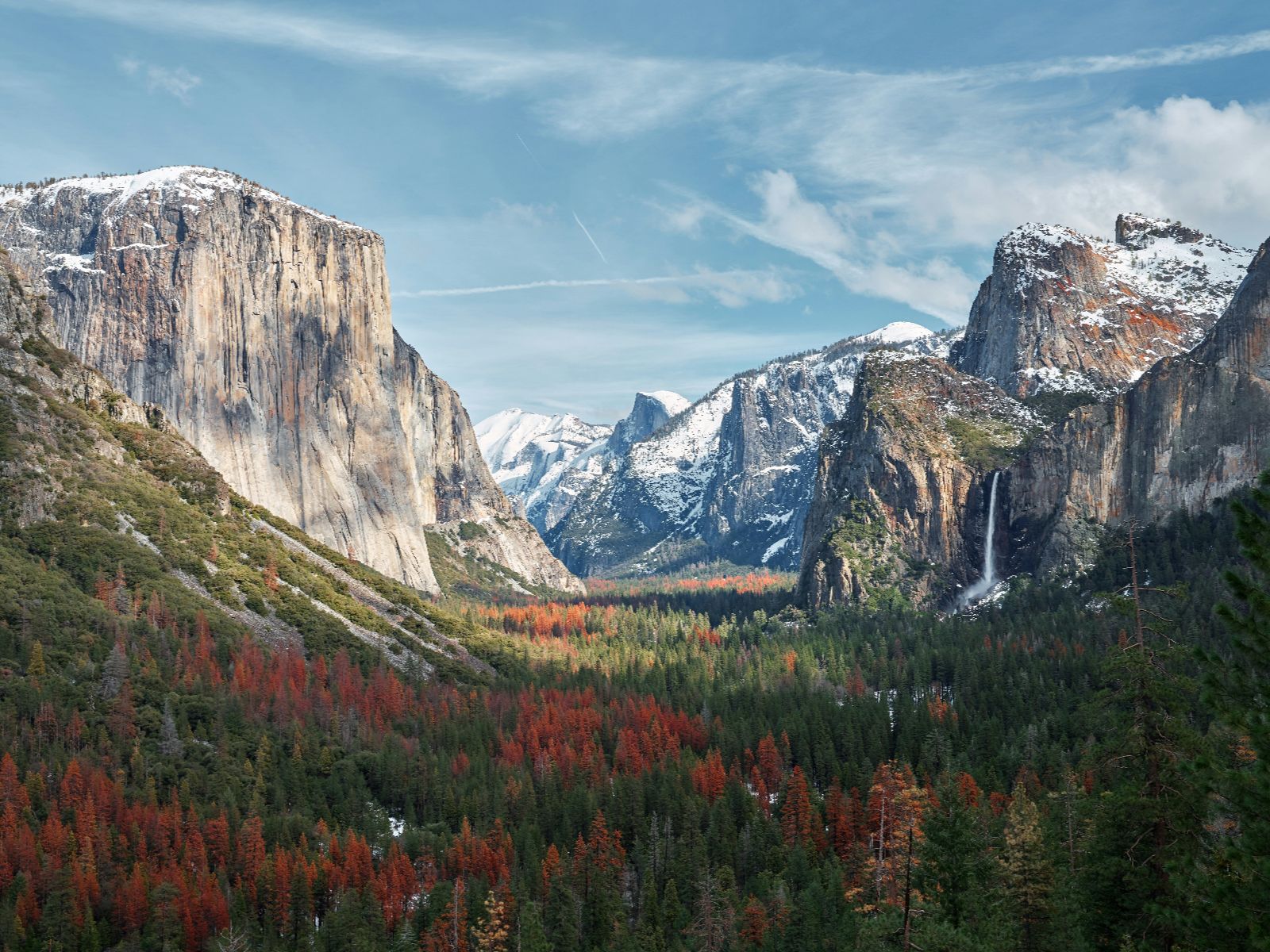 Rondreis Amerika, Visalia, Yosemite vallei met herfstkleuren
