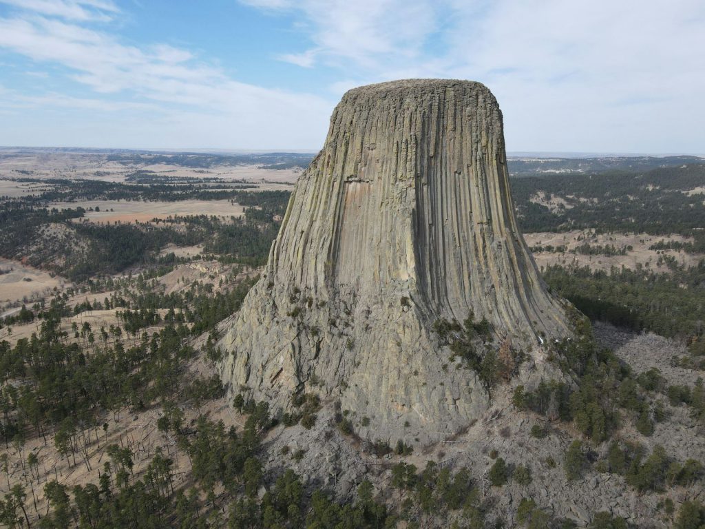 Rondreis Amerika, Devils Tower, Rotsformatie en omgeving