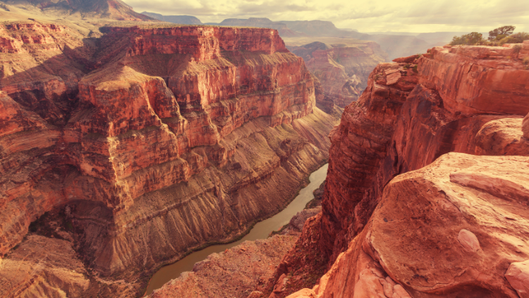 Camping in Amerika vlakbij de Grand Canyon