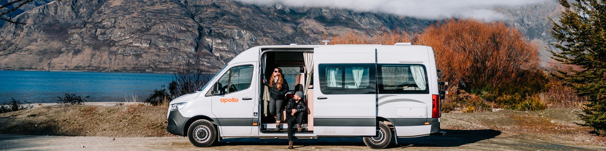 Apollo Nieuw-Zeeland EuroPlus South Island campers banner