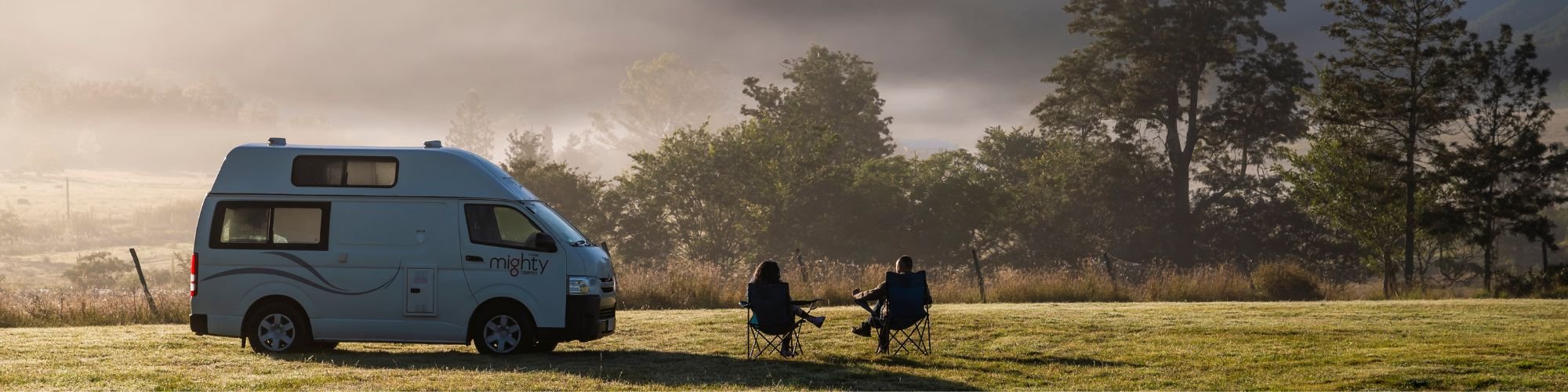Mighty Australië Camper Banner