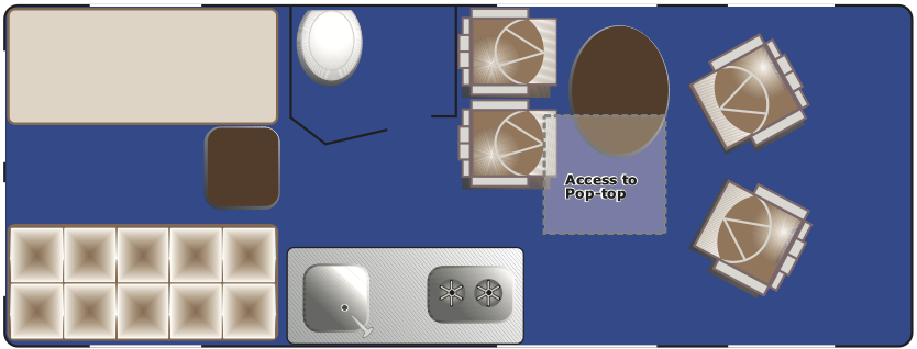 Roadbear, Class B 20 22 Floorplan Day