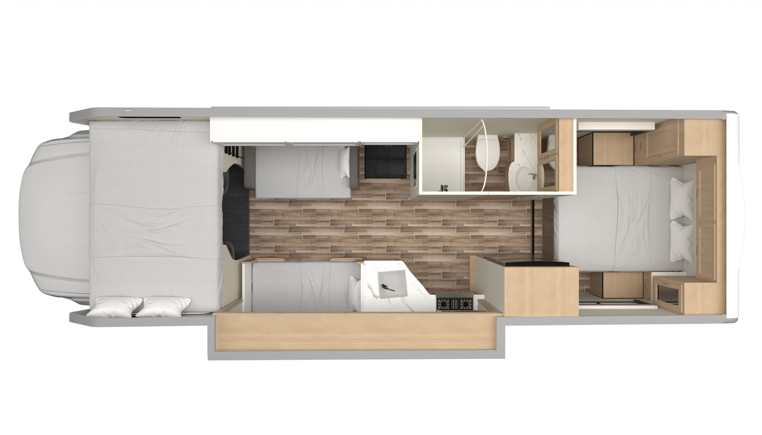 Roadbear, Class C 23 25 Floorplan Night