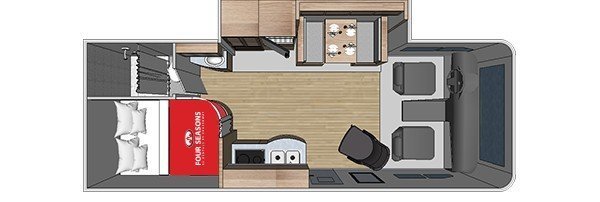 Four Seasons, C-Large floorplan day