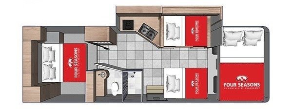 Four Seasons, C XLarge Floorplan Night
