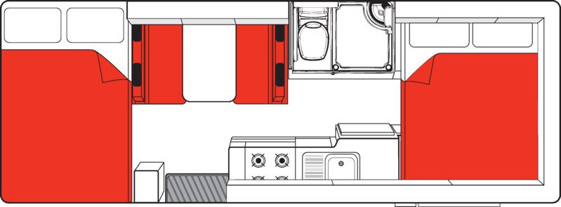 4 Berth Double Up Mighty Campers AU