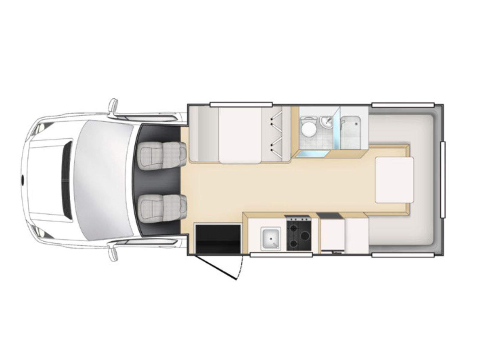 Apollo, Euro Camper Floorplan Day