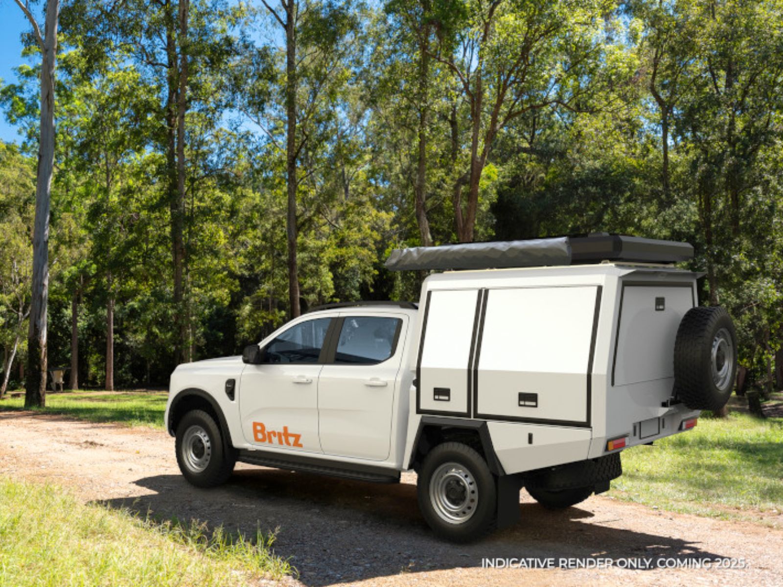 Britz 4 Berth Warrior Rear Closed IndicativeRender