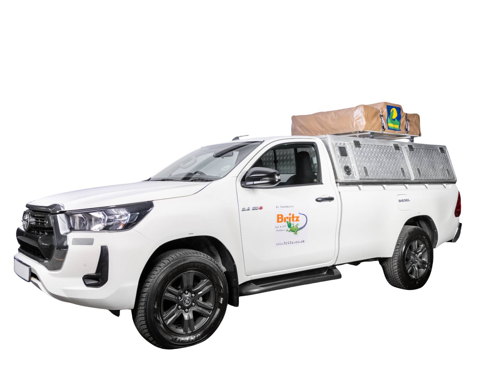 Britz Afrika Toyota Single Cab Exterior 2