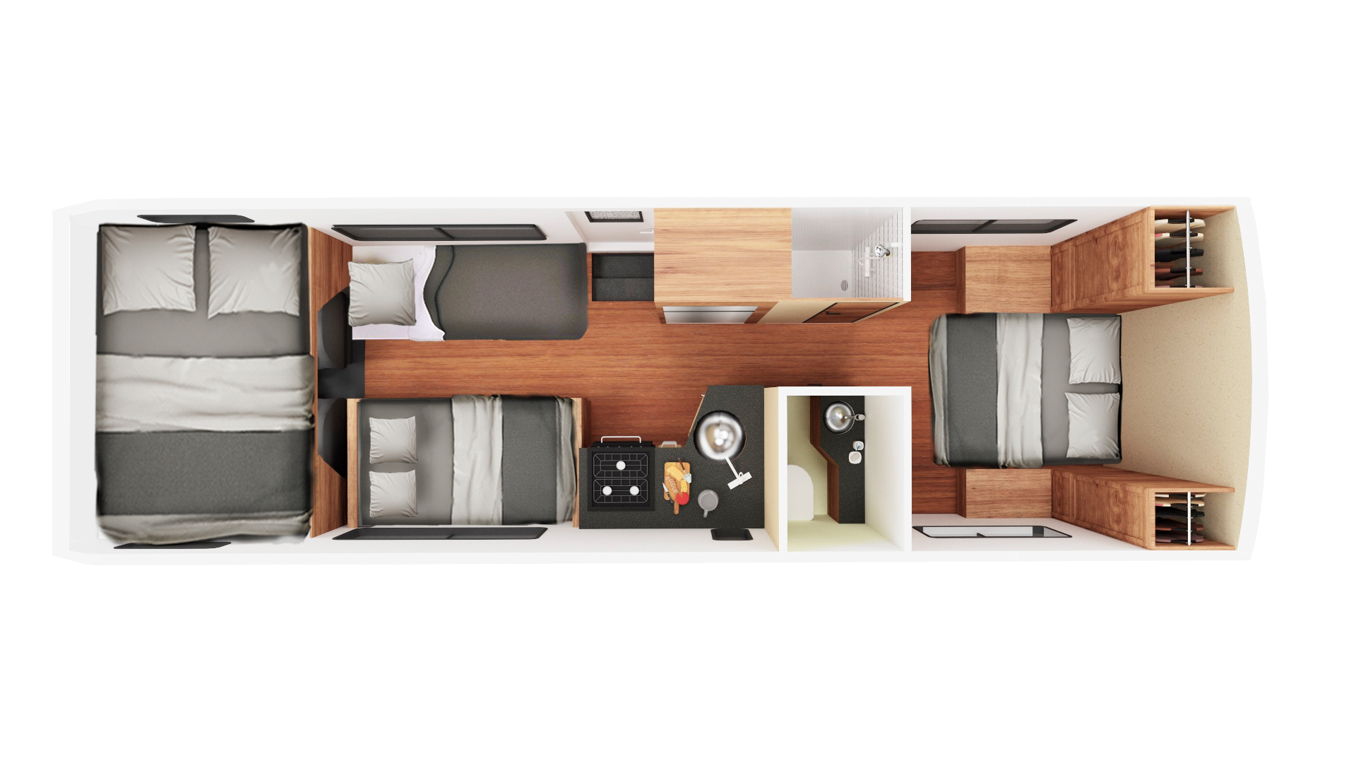 Cruise America, C30 Large Floorplan Night