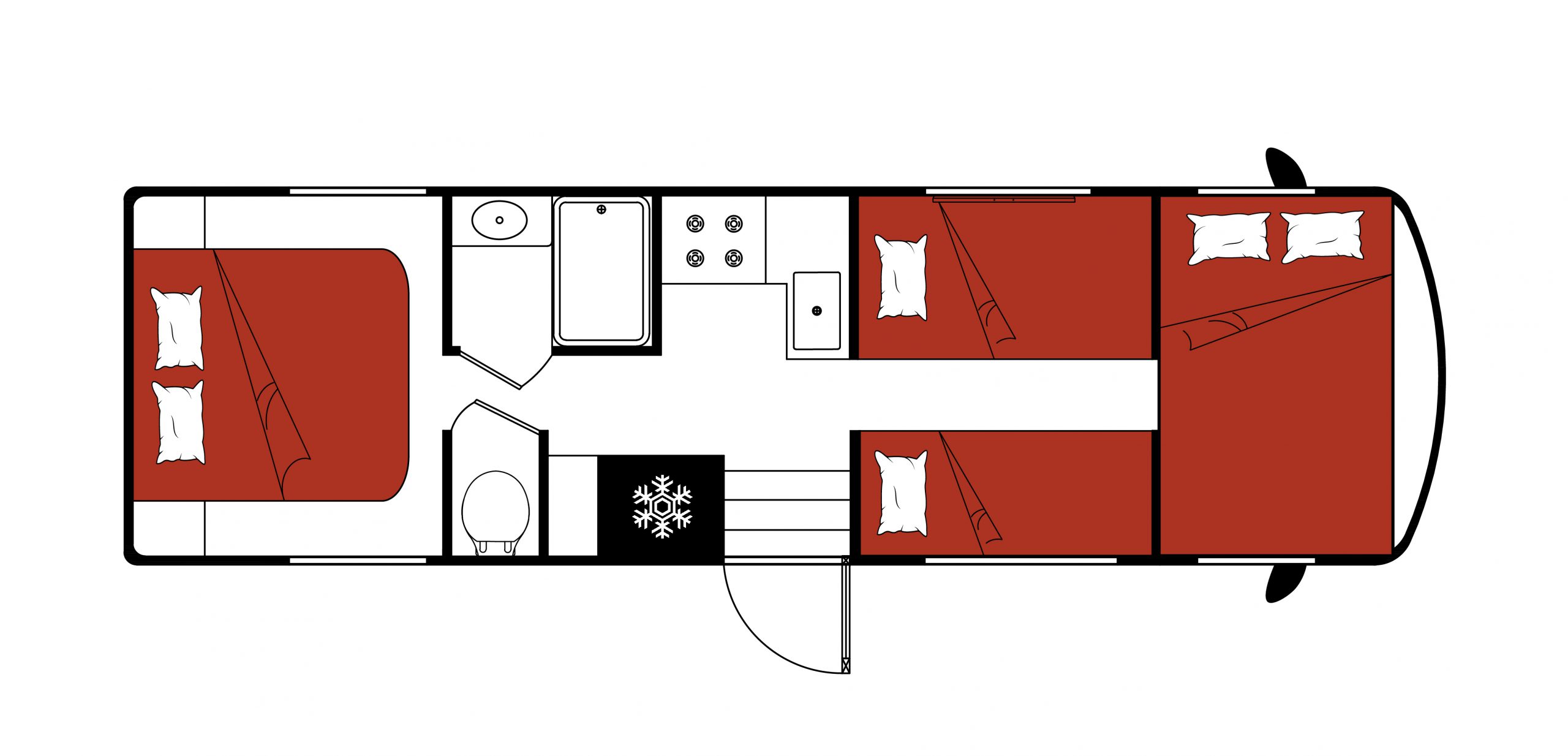 El Monte Class C Large T- Night Floorplan 25-26