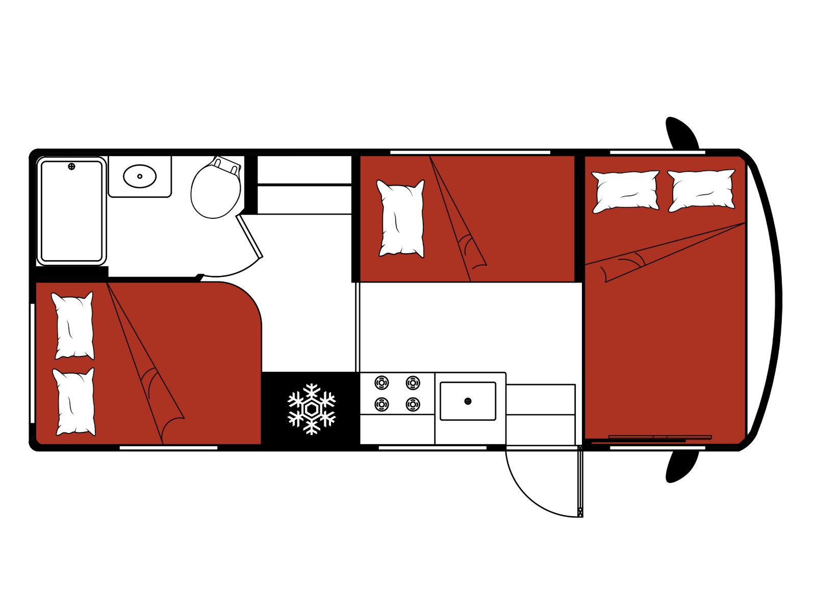 El Monte, Class C Small Floorplan Night