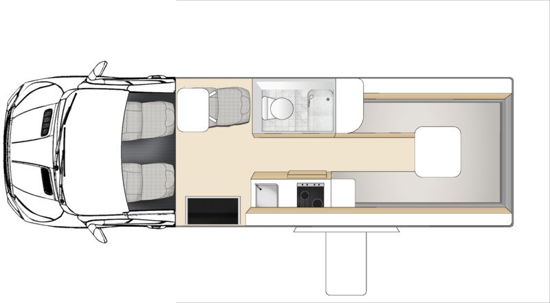 Euro Tourer NZ 2526 Floorplan Day