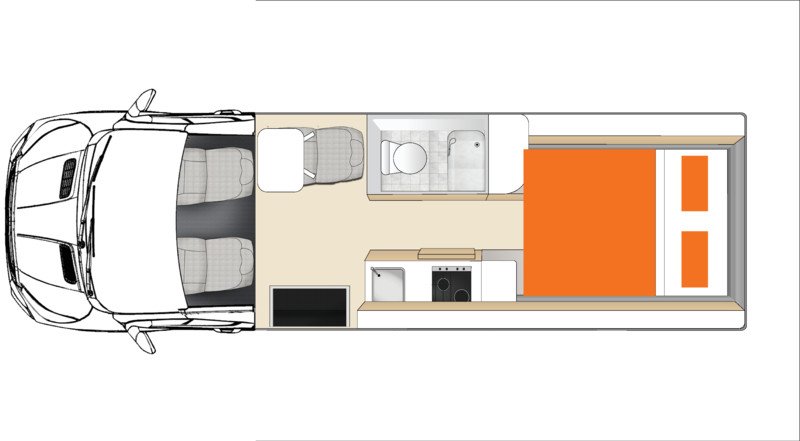Euro Tourer NZ 2526 Floorplan Night