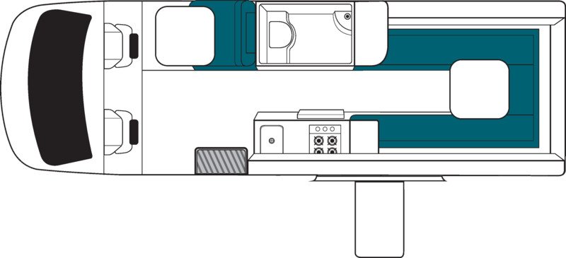 Maui, 2 Berth Ulitma Floorplan Day