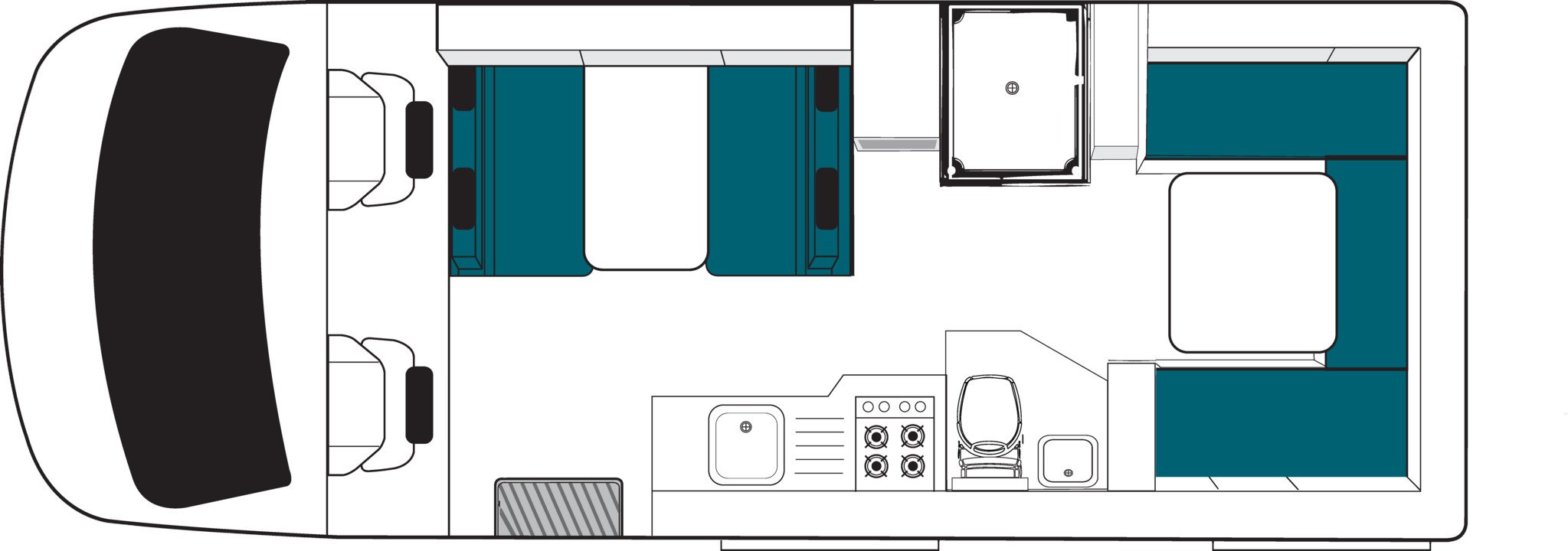 Maui, 4 Berth Beach AU 2526 Floorplan Day