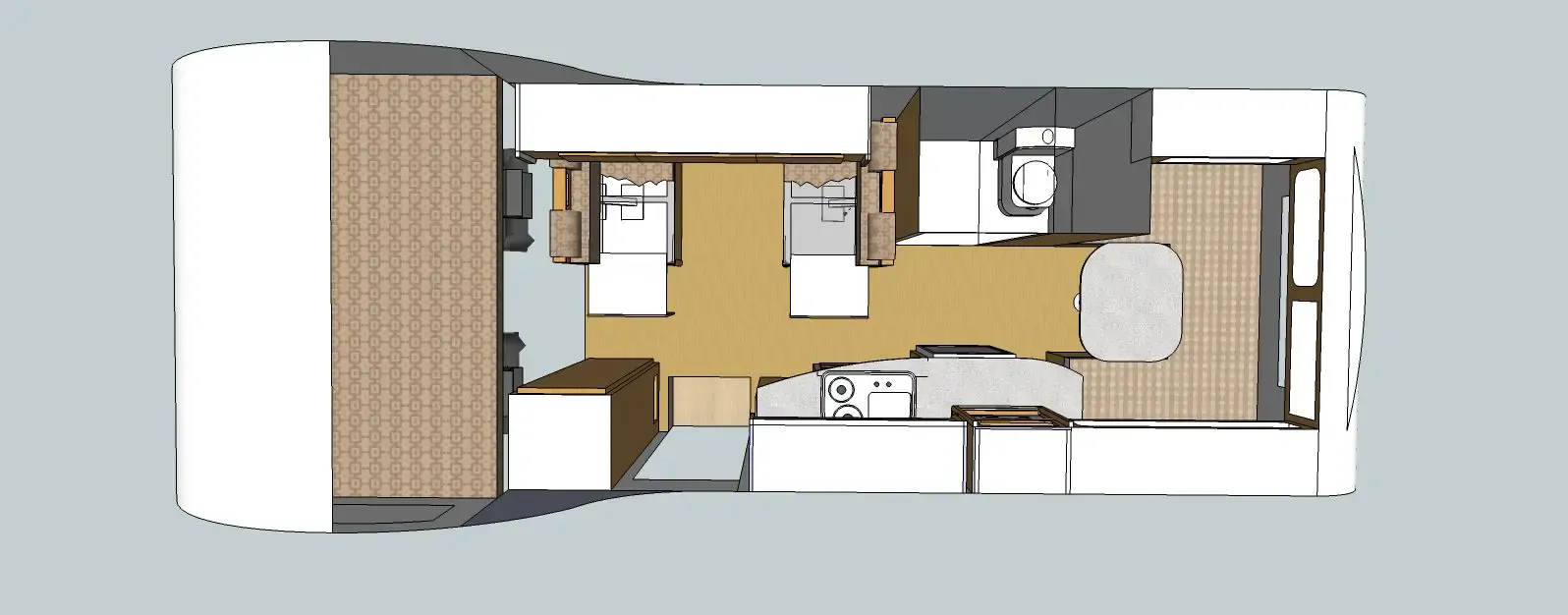 Maui Campers Afrika Maui M6B floorplan