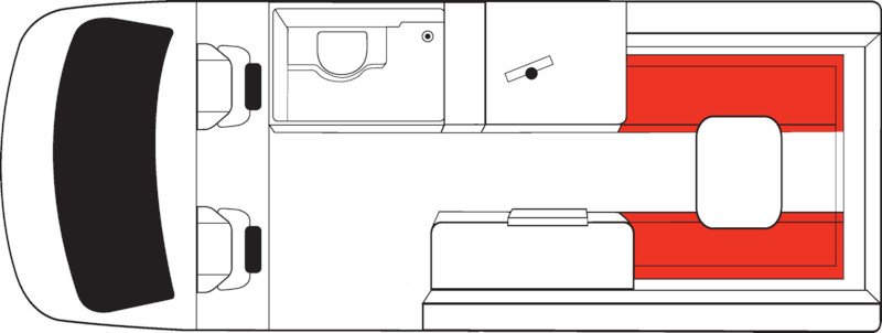 Mighty, 2 Berth Deuce Floorplan Day