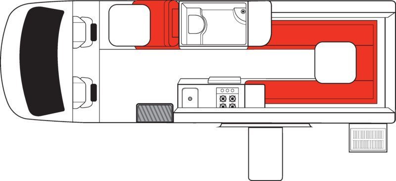 Mighty, 3 Berth Deuce Plus Floorplan Day