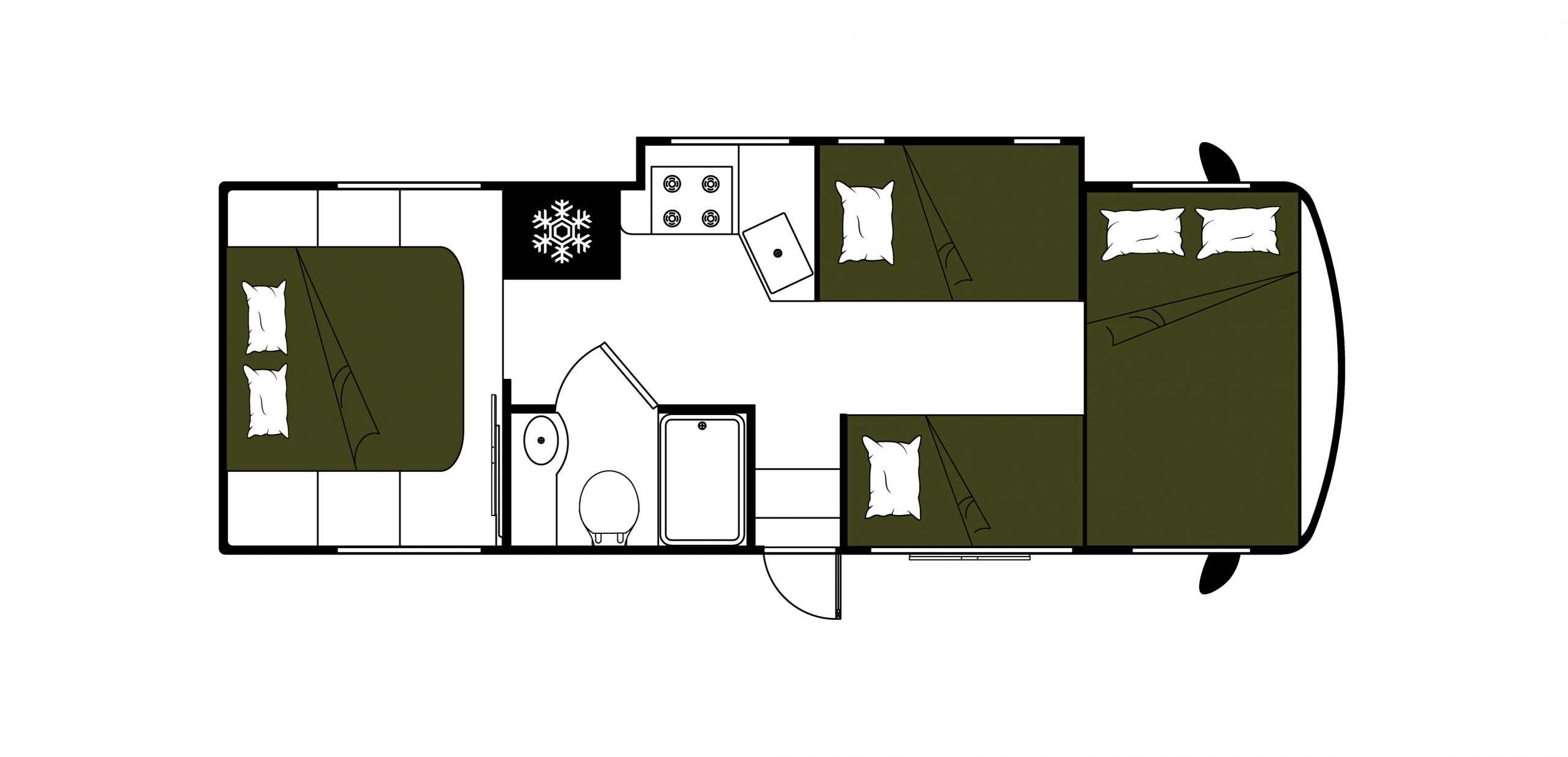 Mighty, Class A Floorplan Night