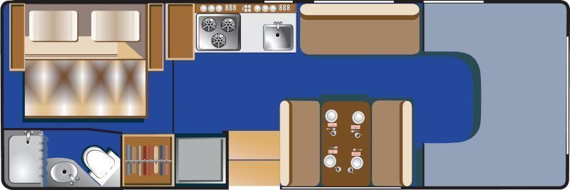 Roadbear Class C 26 28ft Floorplan Day