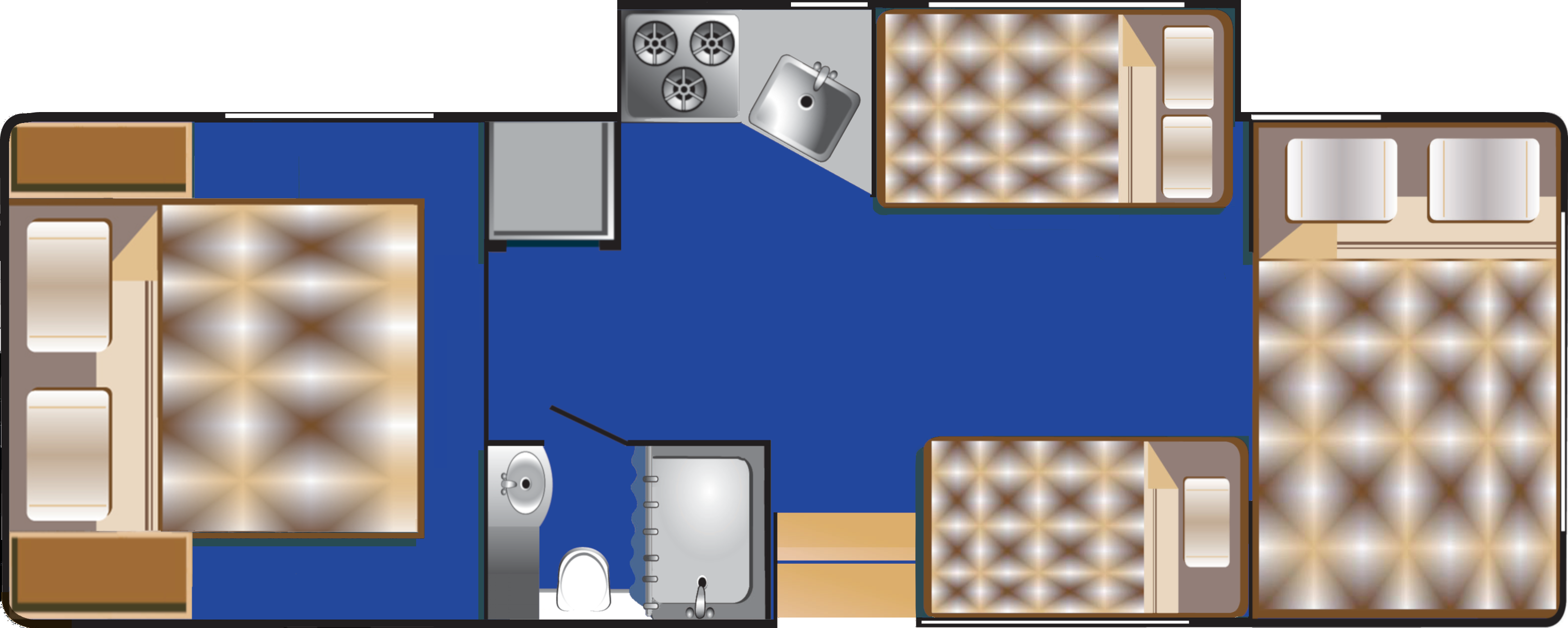 Roadbear, Class C 29 31 Floorplan Night