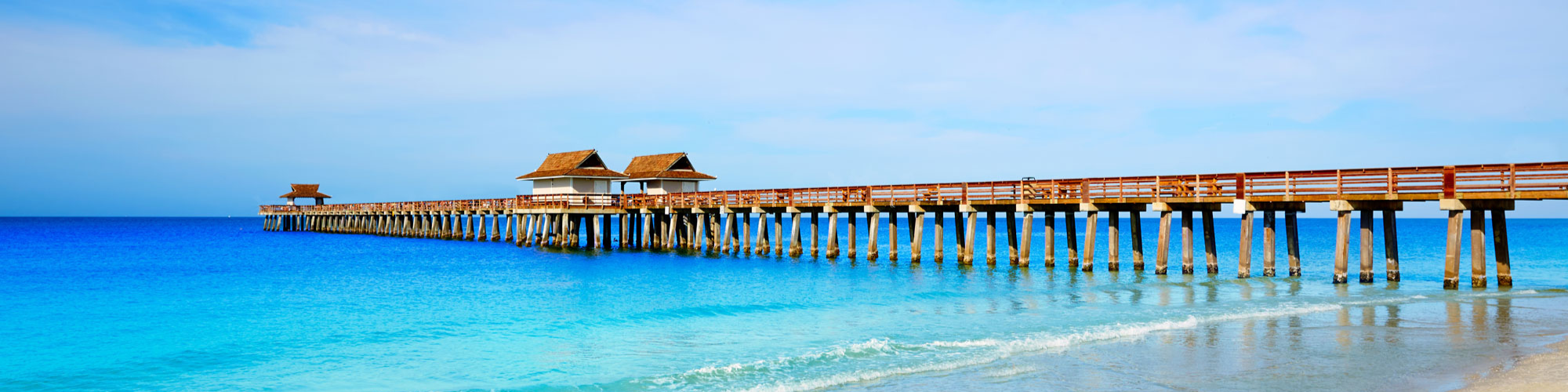 Amerika, Florida Naples Pier Banner