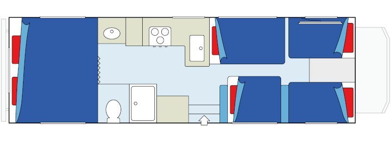 Canadream Large Motorhome Mhc Canada Floorplan Night