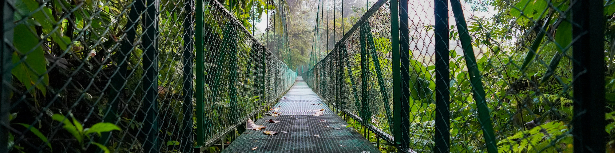 Costa Rica, Fortuna Hanging Bridge Banner
