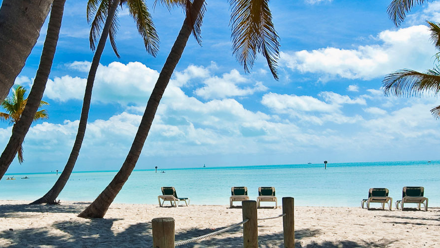 Amerika, Florida Key West Strand Banner