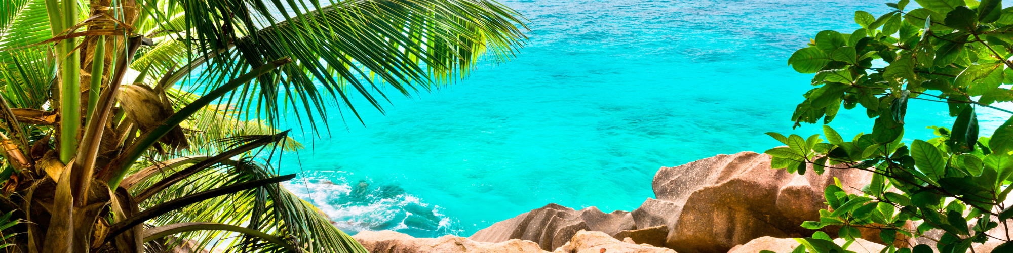 Seychellen, Tropische Strand Banner