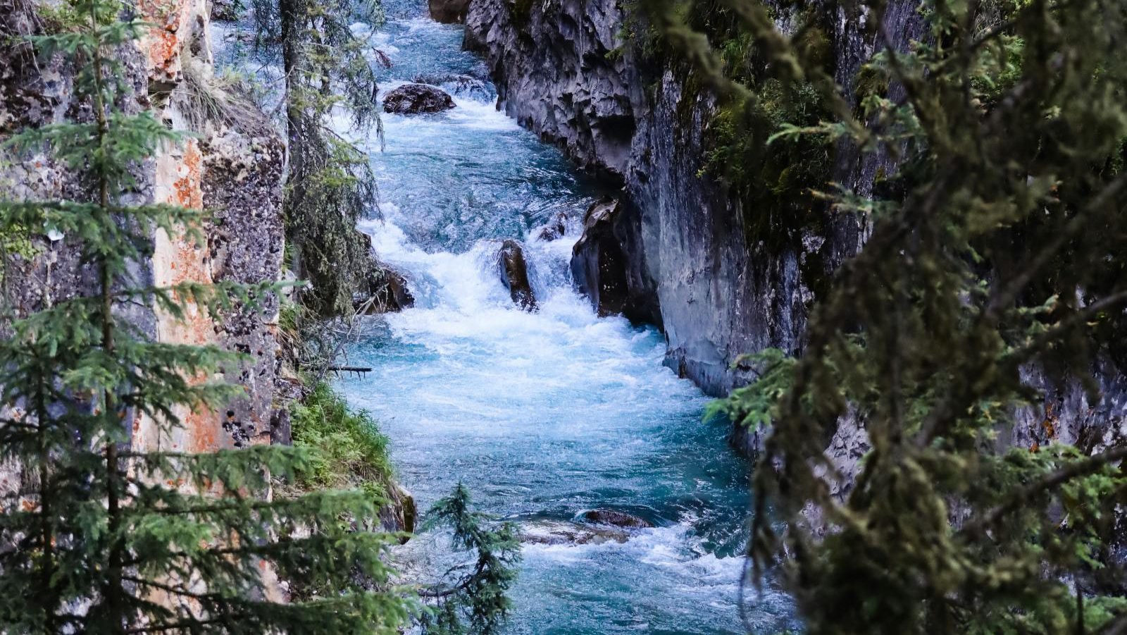 Rondreis-Canada-Johnston-Canyon-Alberta-Lower-Falls