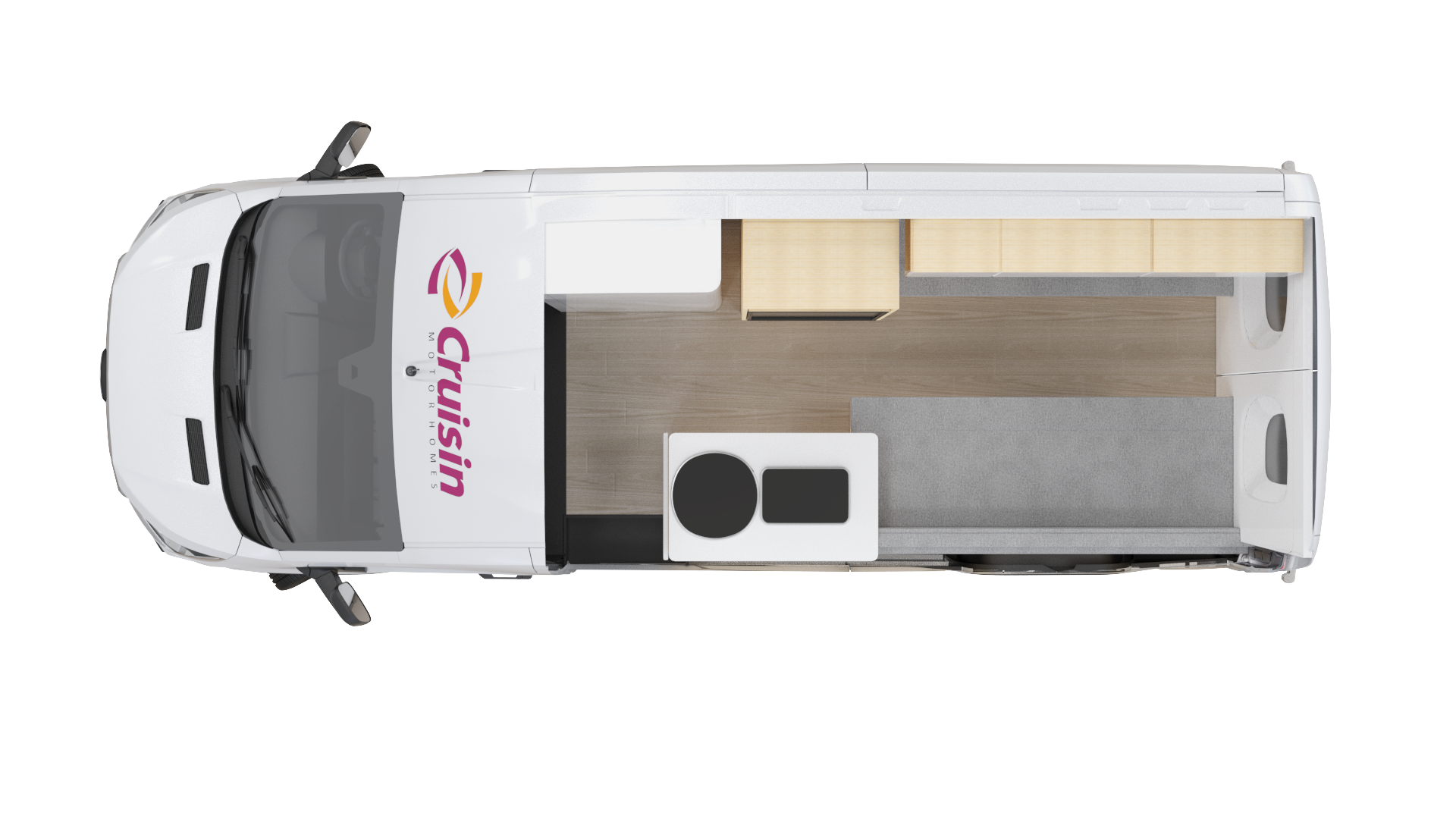 Cruisin, 2 Berth Hi Top Floorplan Day