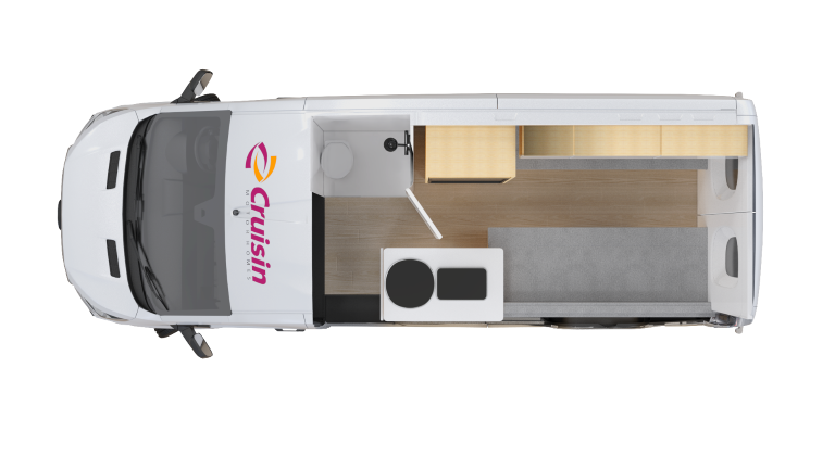 Cruisin, 2 Berth Rover, Floorplan Day