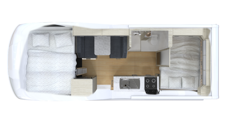 Cruisin, 4 Berth Deluxe Floorplan