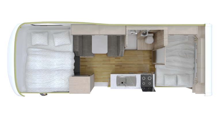 Cruisin, 4 Berth Seeker, Floorplan