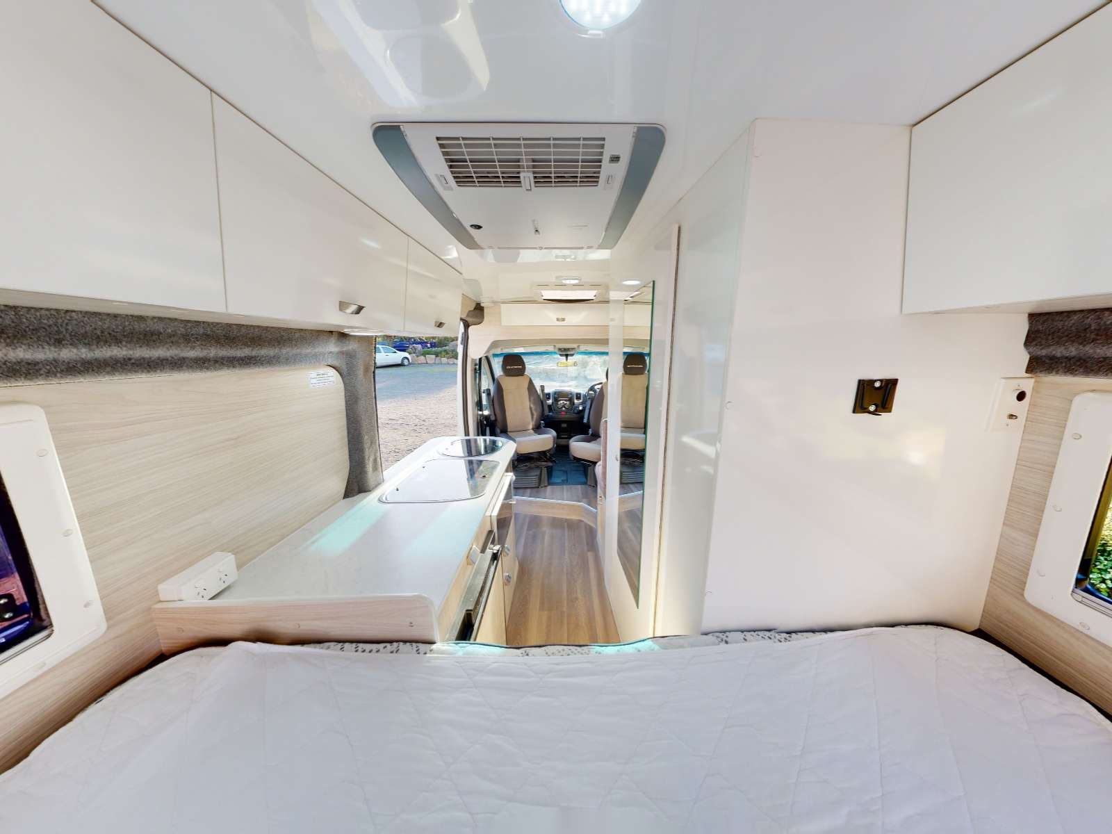 Go Cheap 2 Berth Tamar Campervan, Bed
