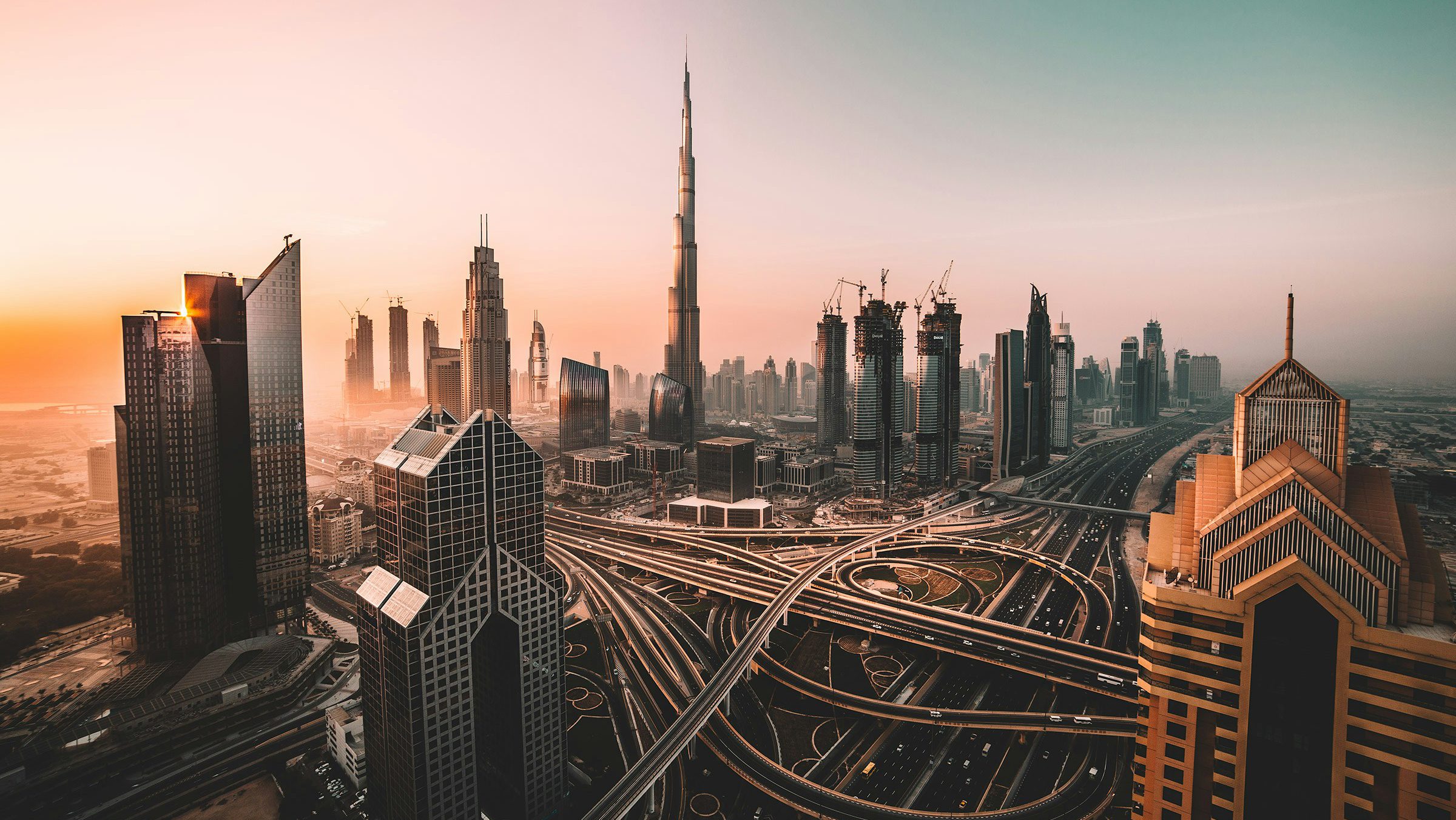 Dubai, Verenigde Arabische Emiraten,skyline van de stad