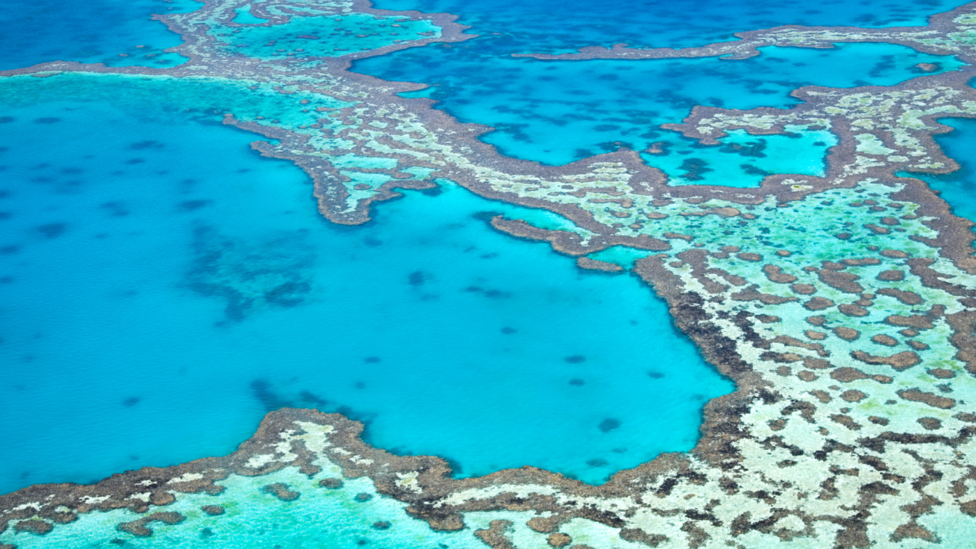 great-barrier-reef rif van boven