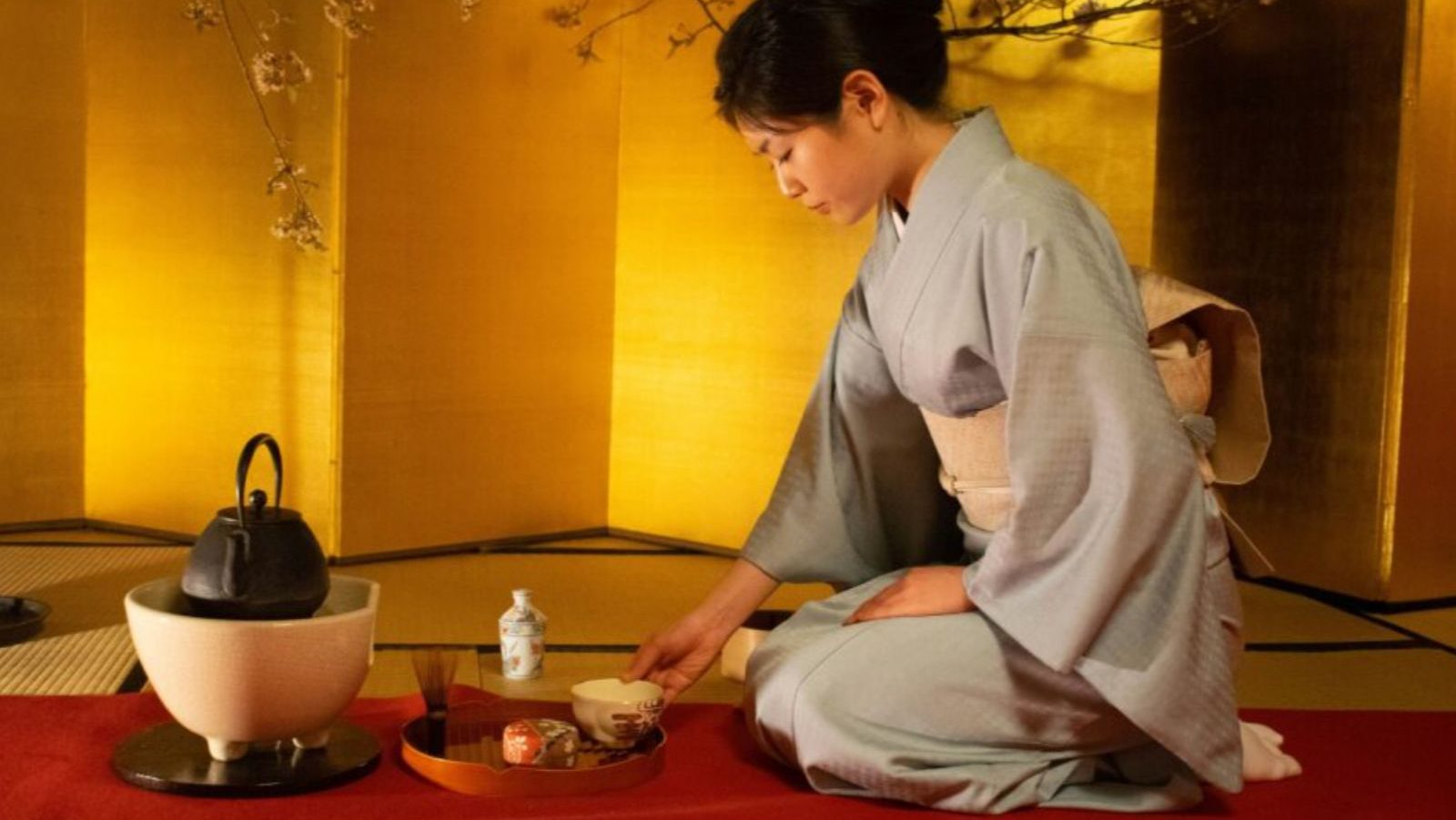 Rondreis Japan, Kyoto, Thee ceremonie, Thee in kopjes