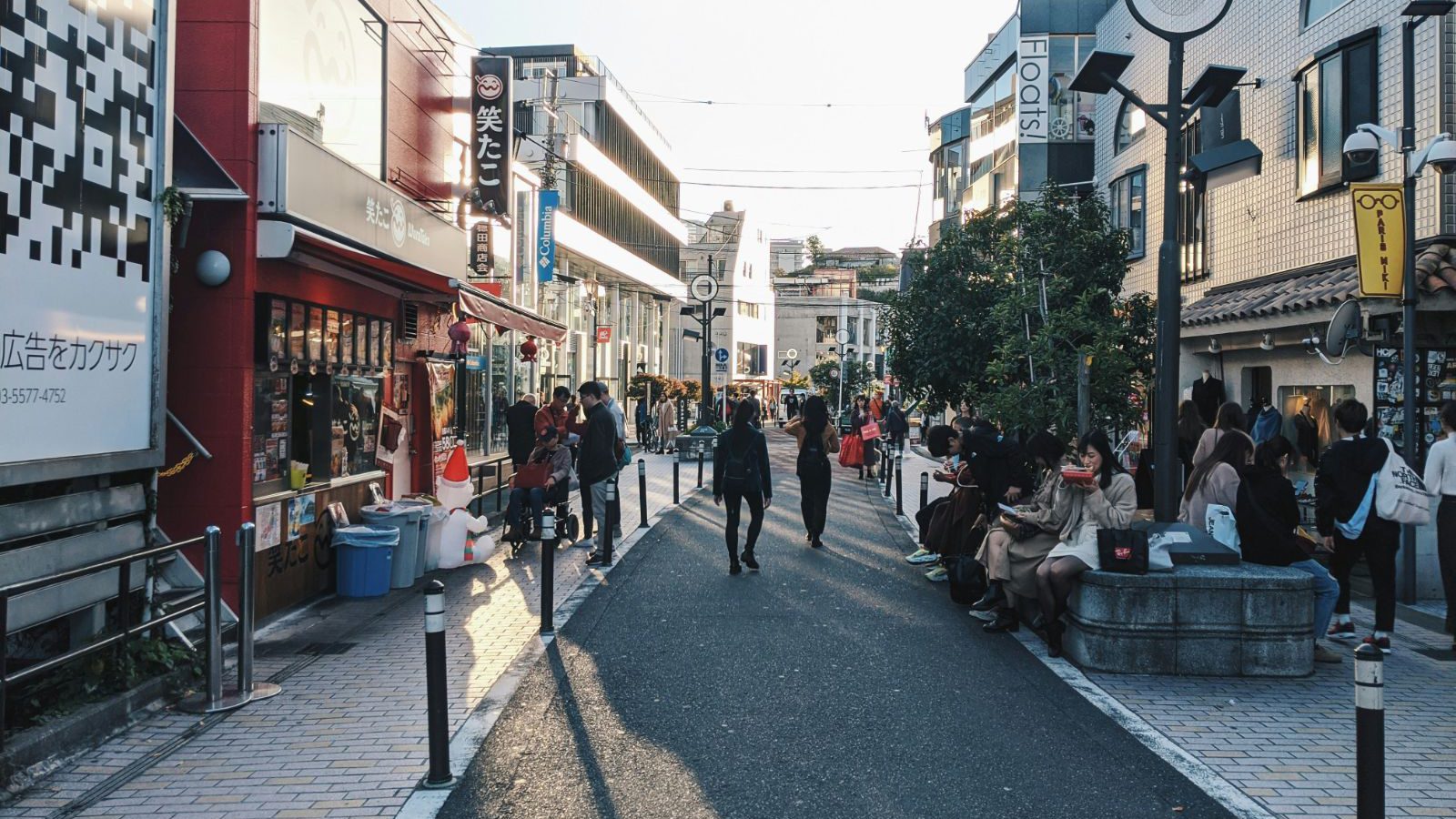 Rondreis Japan, Tokyo, Excursie Tokyo Wandeltour, Winkelstraat Met Mensen