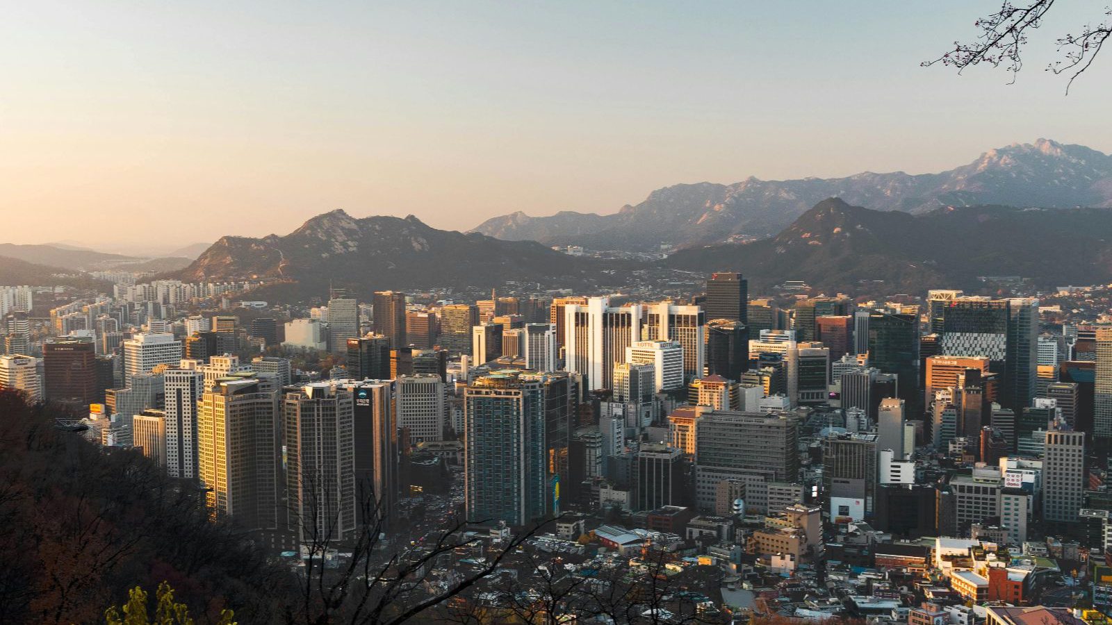 Rondreis Zuid Korea, Seoul, Stad Vanaf Berg